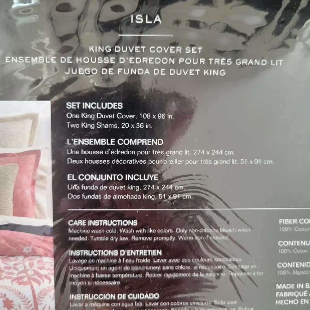 Lauren Ralph Lauren Isla Floral Luxury King 3 pc. Duvet Cover Set $385 New
